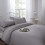 (Single) Ritz Duvet Cover Set 300TC 100% Cotton Silver Sating Bedding 1
