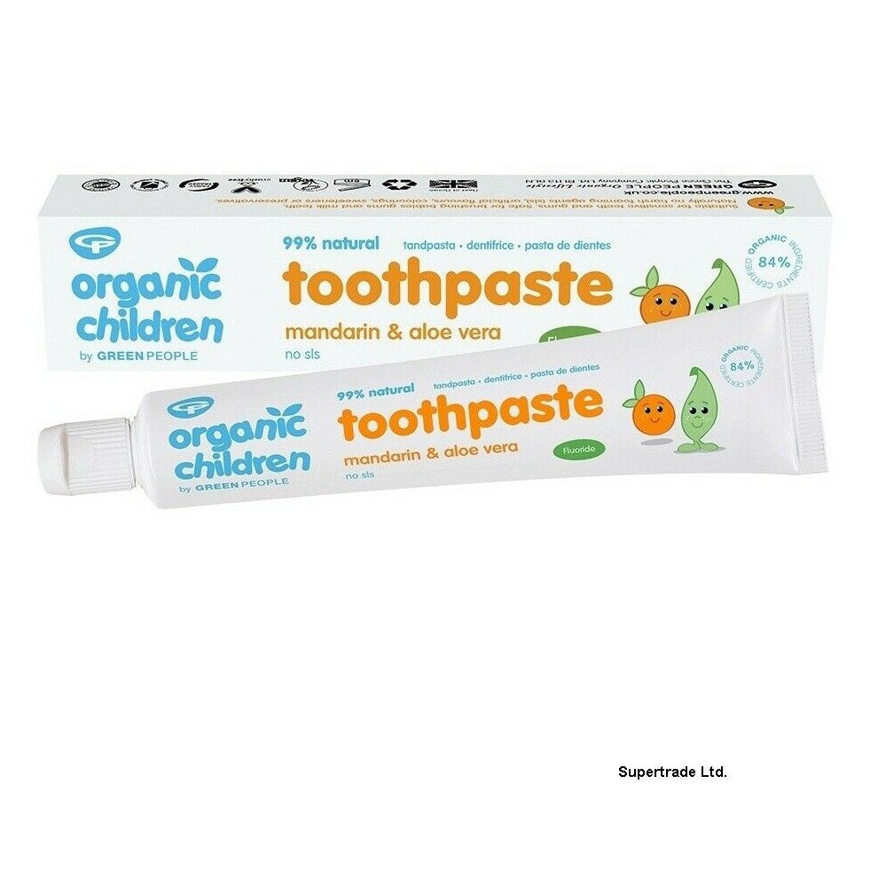 Green People Organic Children Mandarin & Aloe Vera With Fluoride Toothpaste 50ml