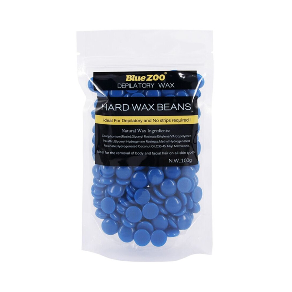 Blue (Blue) Depilatory Hard Wax Beans 100G