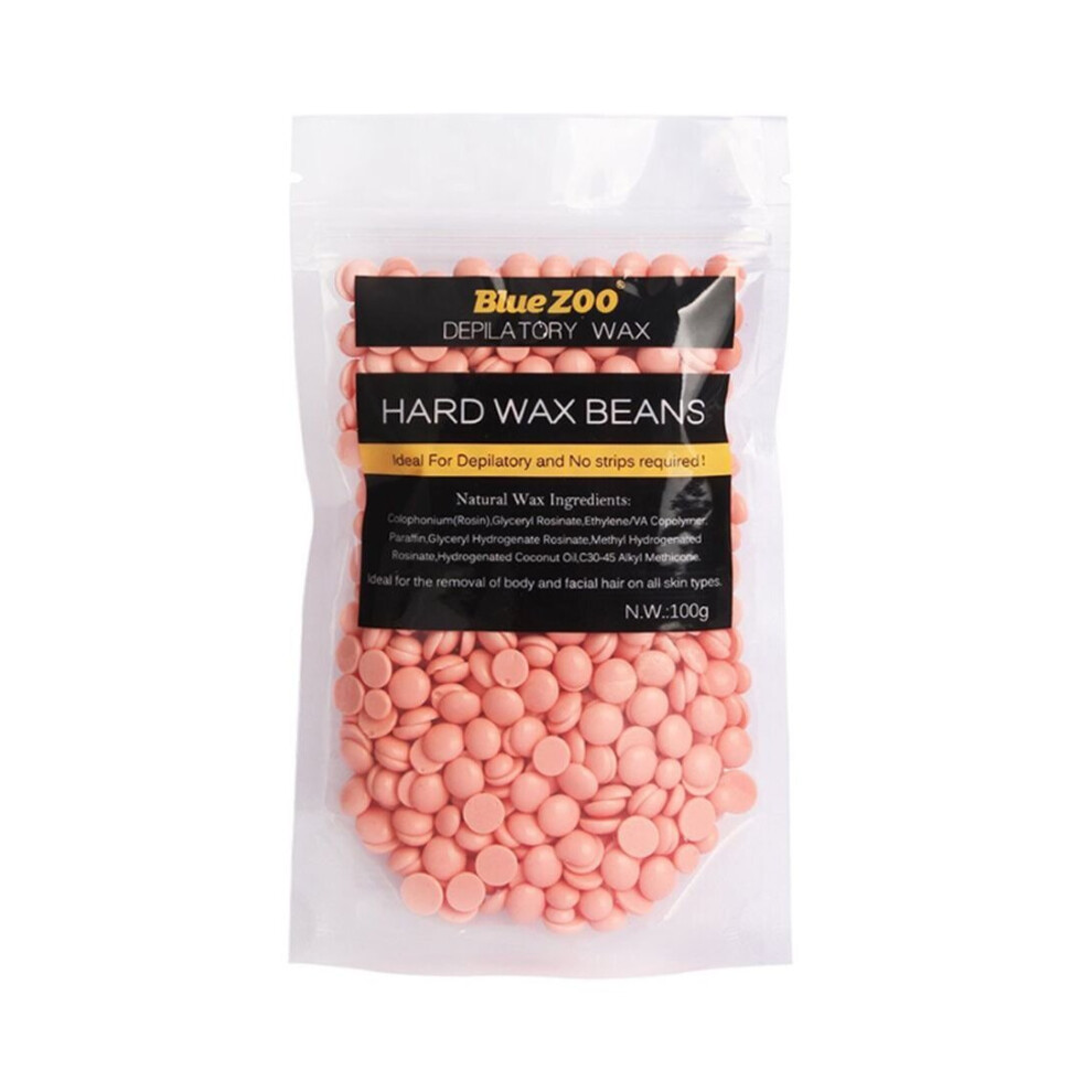Pink (Pink) Depilatory Hard Wax Beans 100G