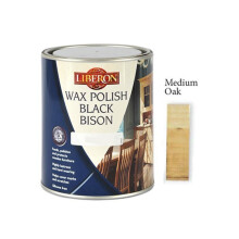 Liberon Black Bison Paste Wax Medium Oak 1 Litre