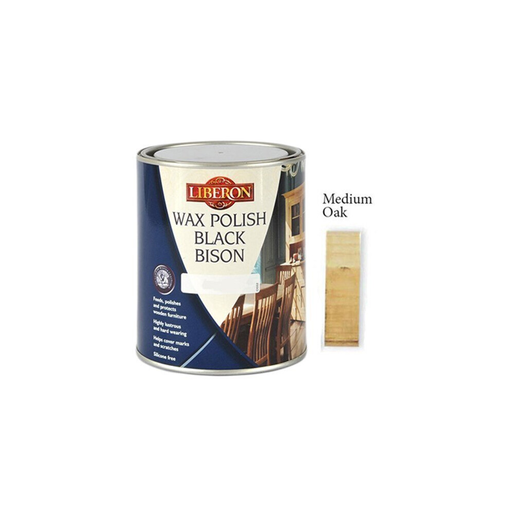 Liberon Black Bison Paste Wax Medium Oak 1 Litre