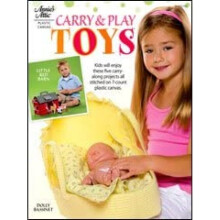Carry & Play Toys Plastic Canvas Cross Stitch Chart Book - 5 Project