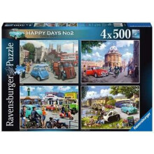 Ravensburger Happy Days No 2, Days Out 4 x 500 Piece Jigsaw Puzzles
