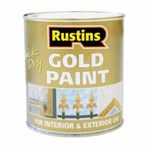 Rustins Rustins Quick Dry Gold Paint 500ml