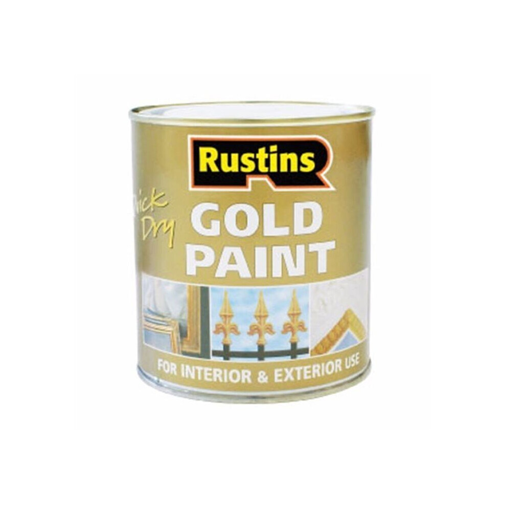 Rustins Quick Dry Gold Paint 500ml