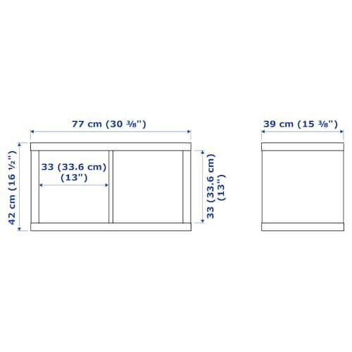 New Ikea KALLAX Shelving unit, white 77x42 cm 2