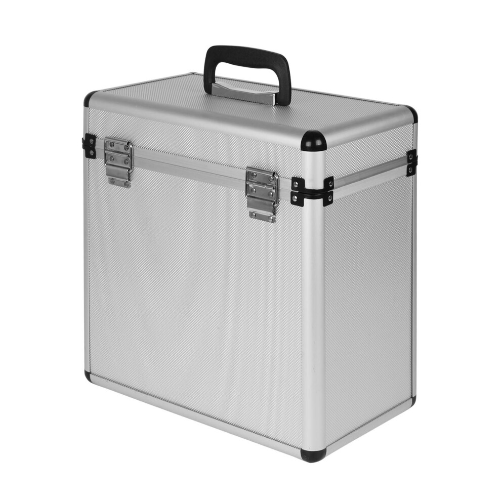 (Silver) 12" Lp Vinyl Record Album Dj Carry Storage Cases Silver