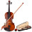(Natural) 4/4 Full Size Violin Multi-Colors Violin Learner ，Case Bow And Rosin Gift 1