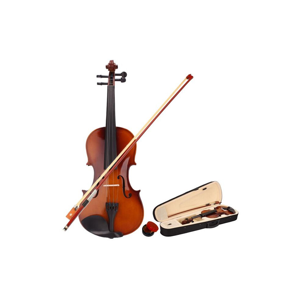 (Natural) 4/4 Full Size Violin Multi-Colors Violin Learner ，Case Bow And Rosin Gift
