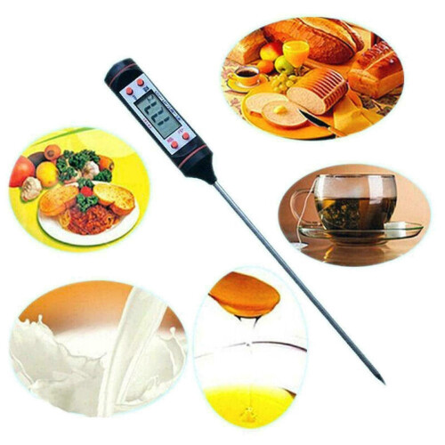 Digital Food Thermometer Probe Cooking Meat Kitchen