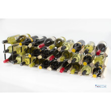 Classic 20 /30 bottle cupboard top pine wood and black metal wine rack ready assembled
