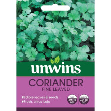 Unwins Grow Your Own Citrus Taste Fine Leaved Coriander Herb Seeds