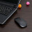 (BLACK) Optical Wireless Mouse 2.4G Receiver Slim Mouse 1