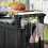 Keter Keter Multifunctional Outdoor Table for BBQ Woodlook Barbecue Storage Table 8