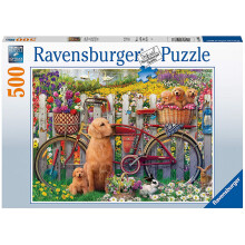 Ravensburger Cute Dogs in The Garden 500 Piece Jigsaw Puzzle