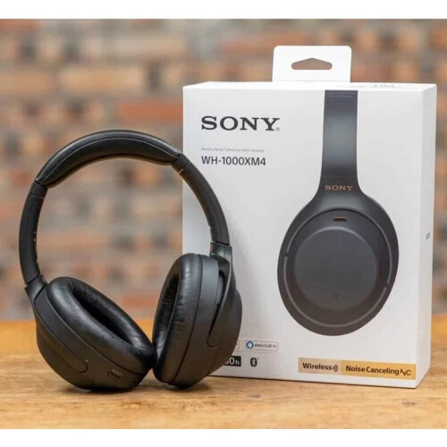 Sony Μαύρα ασύρματα ακουστικά ακύρωσης θορύβου Sony WH-1000XM4 1