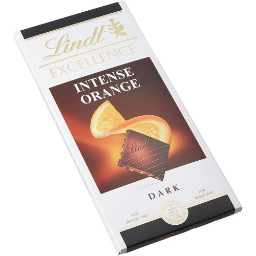 Lindt Lindt Excellence Orange Intense Dark with Almonds, 100g 2