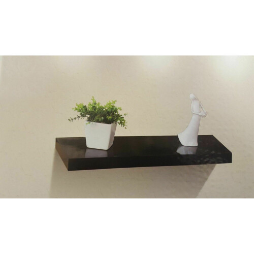 Spot On Dealz High Gloss Wall Floating Shelf-60CM Black G-0045
