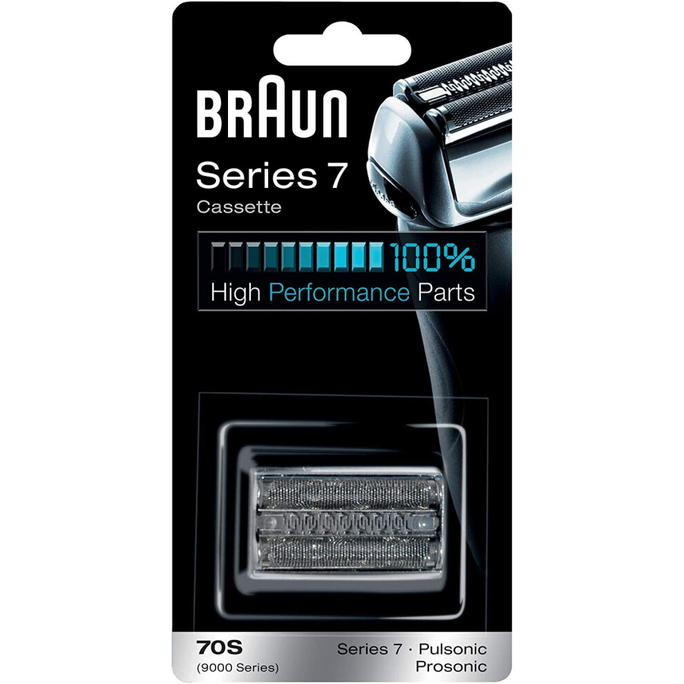 Braun Shaver Replacement Part 70S Silver, Compatible with Series 7 Shavers