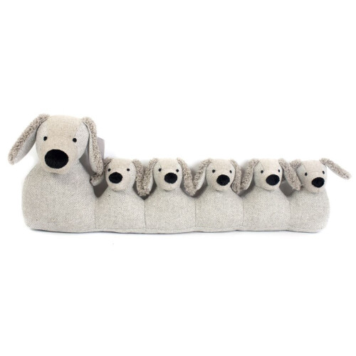 Carousel 71Cm Grey Dog Draught Excluder ~ Door Draught Cushion