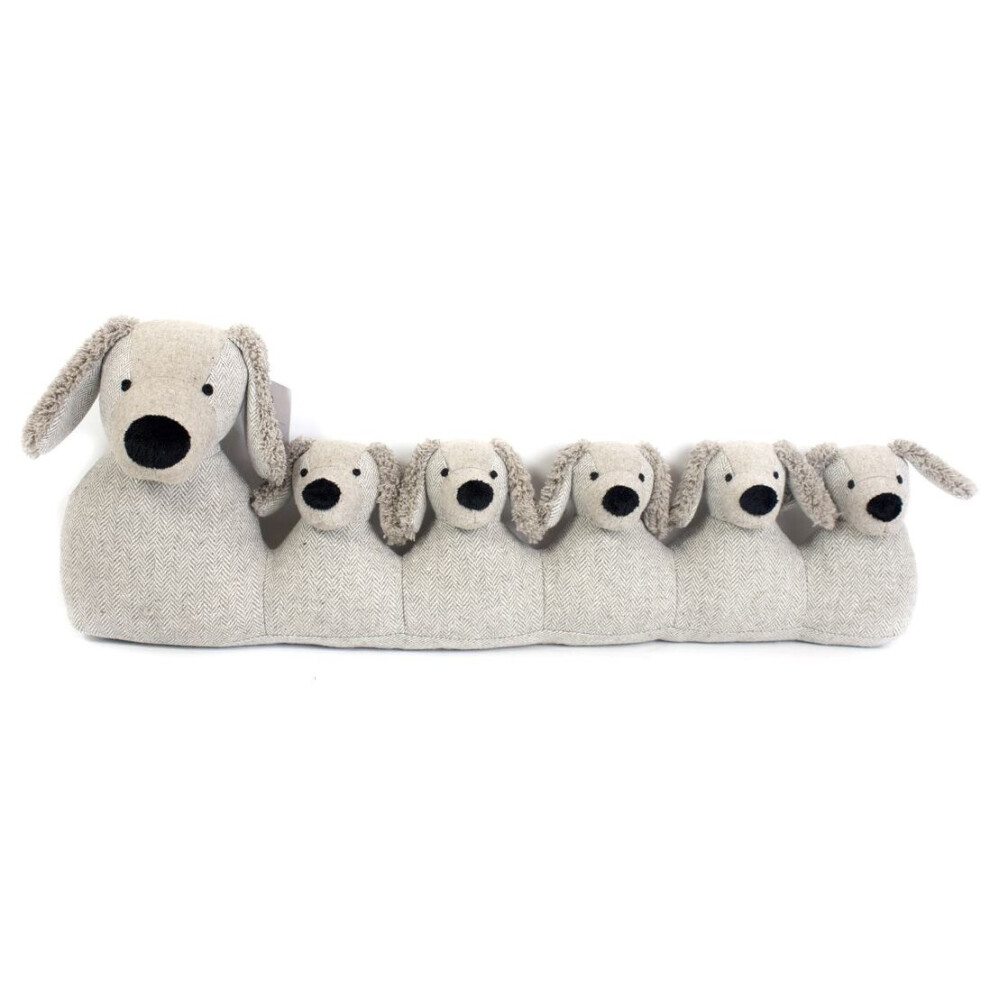 Carousel 71Cm Dog Draught Excluder ~ Door Draught Cushion Grey