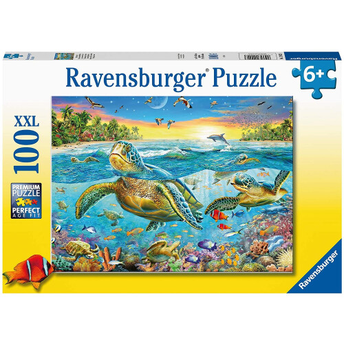 Ravensburger Ravensburger - Παζλ Με Τελειωμένα Χελώνες | 100 Μοναδικά Κομμάτια | Ιδανικό Για Παιδιά 4-8
