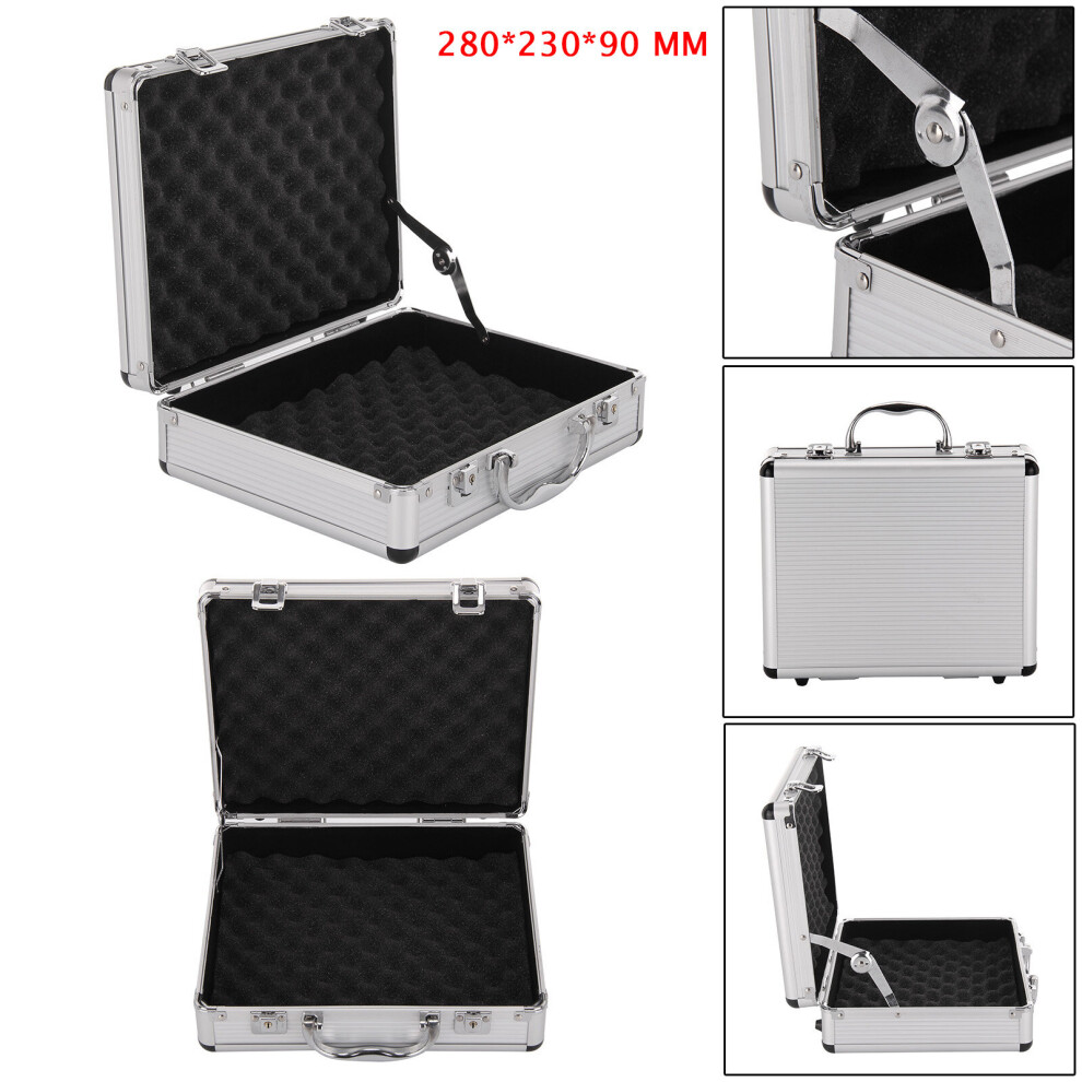 Aluminium Pistol Gun Case Storage Lockable Flight Case Foam Tool Box