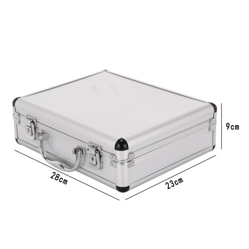Aluminium Pistol Gun Case Storage Lockable Flight Case Foam Tool Box 1