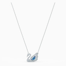 Swarovski Necklace Blue Pendant Dancing Swan 5533397