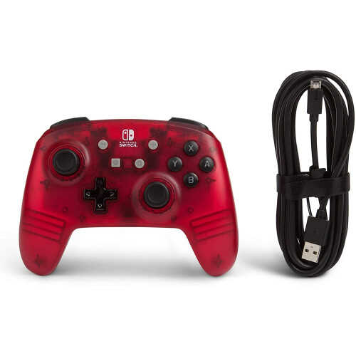 Nintendo Power A Enhanced Wired Controller - Red Frost (Nintendo Switch)