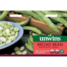Unwins Grow Your Own Aquadulce Claudia Broad Bean Vegetable Seeds