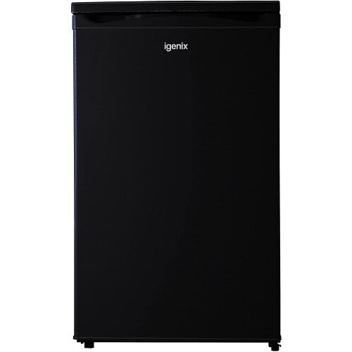 Igenix IG255B Freestanding Under Counter Larder Fridge with 2 Adjustable Glass Shelves, Black, E Energy Rating