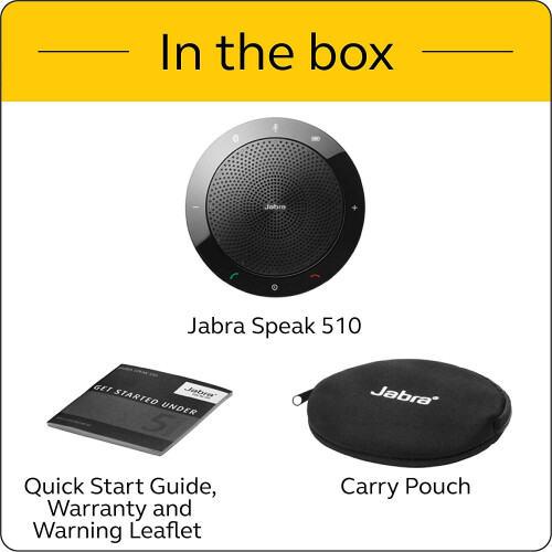 Jabra Jabra Speak 510 Wireless Bluetooth Speaker for Softphone  Mobile Phone 1