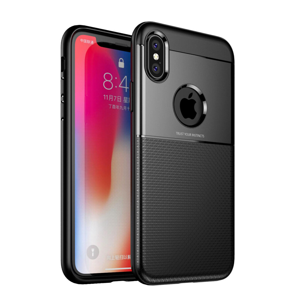 Armor Anti Fingerprint Hybrid Pc & Tpu Protective Case For Iphone X 6441594711448