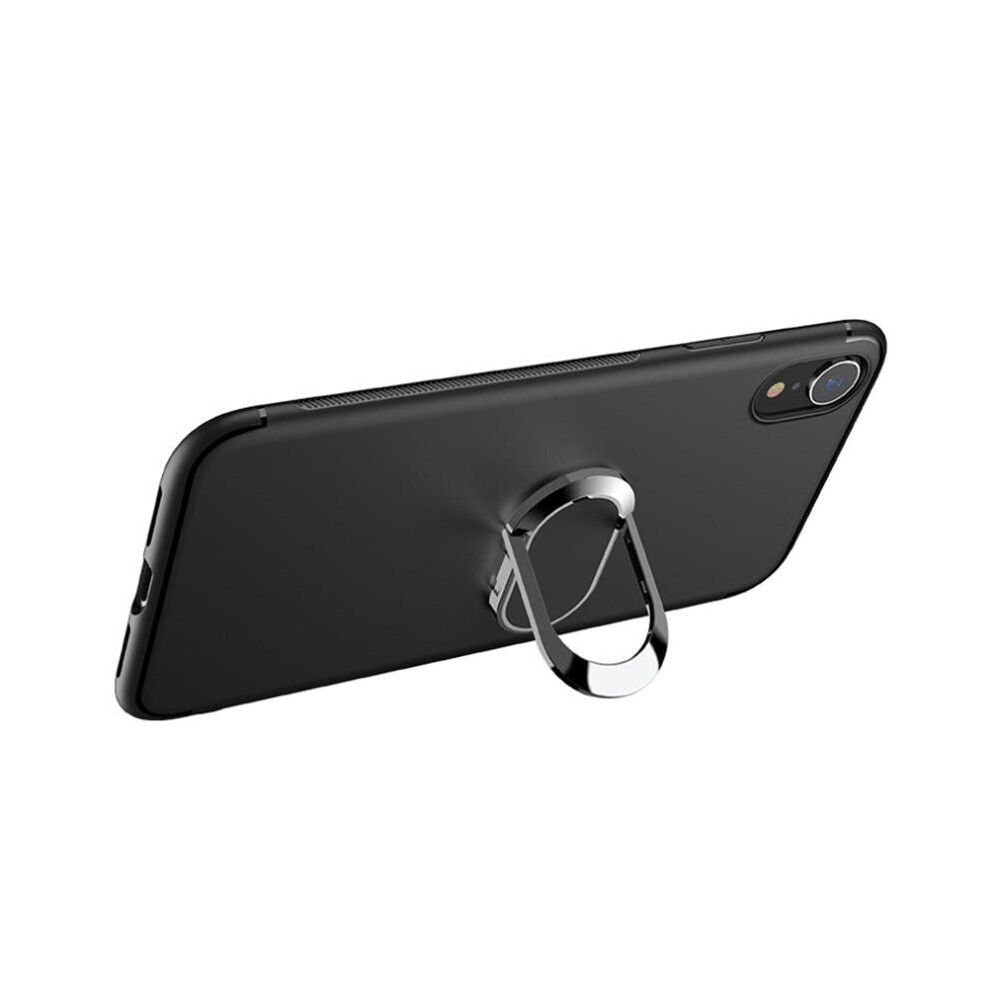 Protective Case For Iphone Xr " 360° Adjustable Metal Ring Grip Kickstand Tpu Back Cover 6441594706536