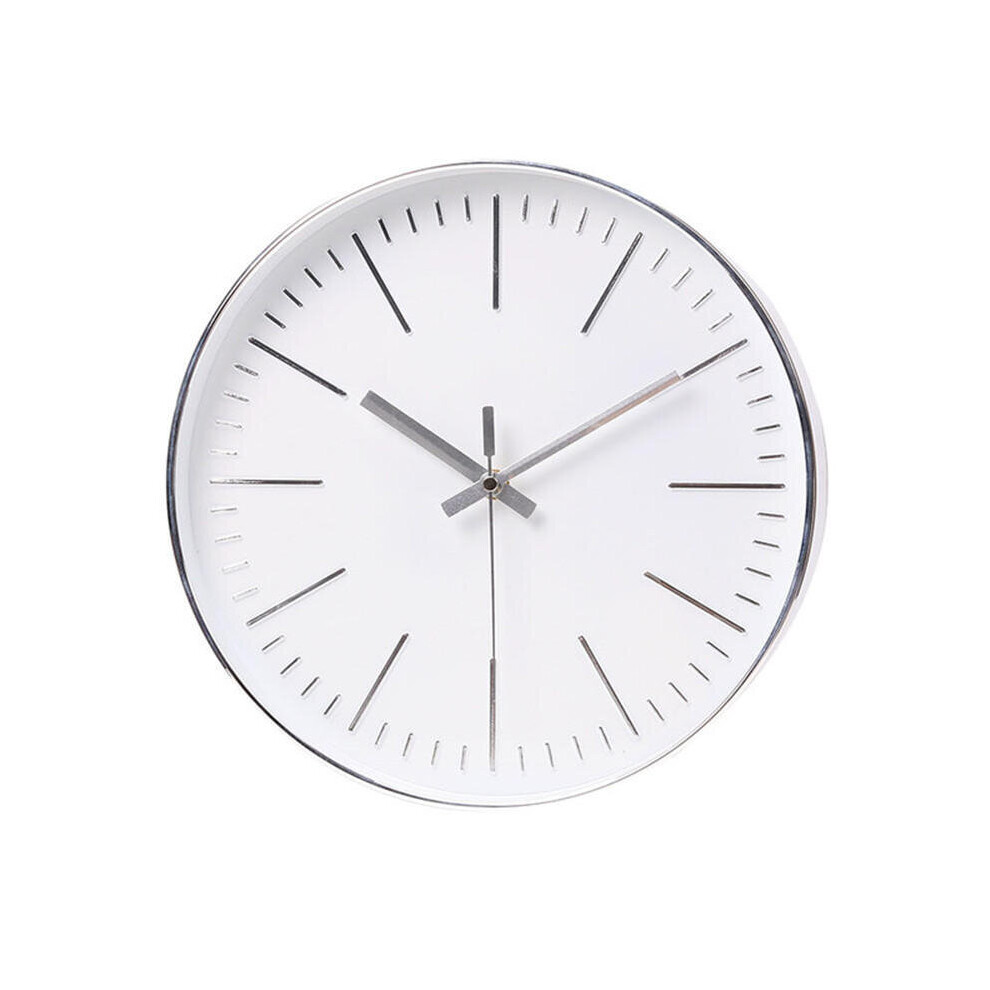 Modern Wall Clock Quartz Movement Clock Home Office Decoration SILVER