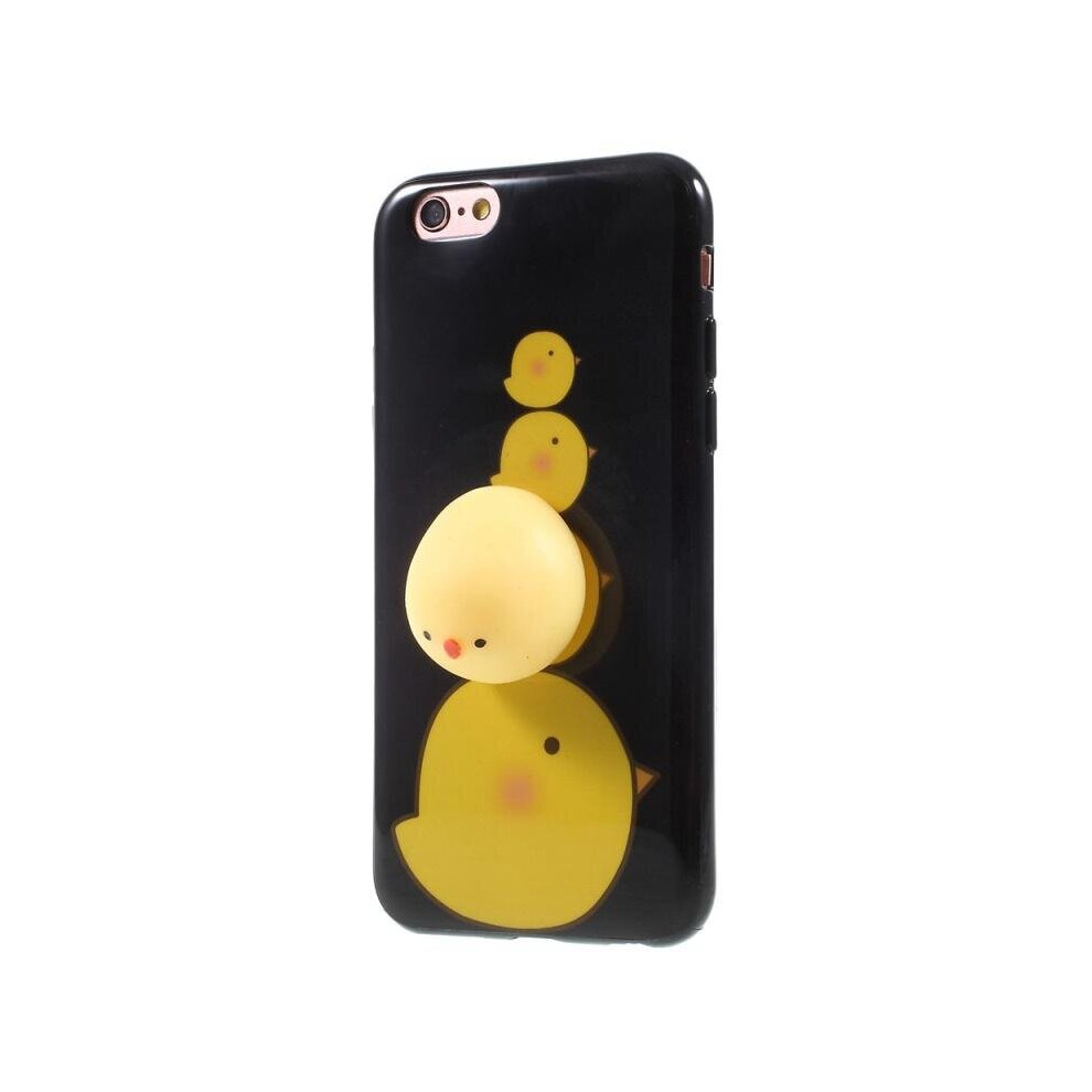 Cartoon 3D Squishy Squeeze Lay Egg Chicken Soft Tpu Case For Iphone 6 6S& Yellow 6441594711677