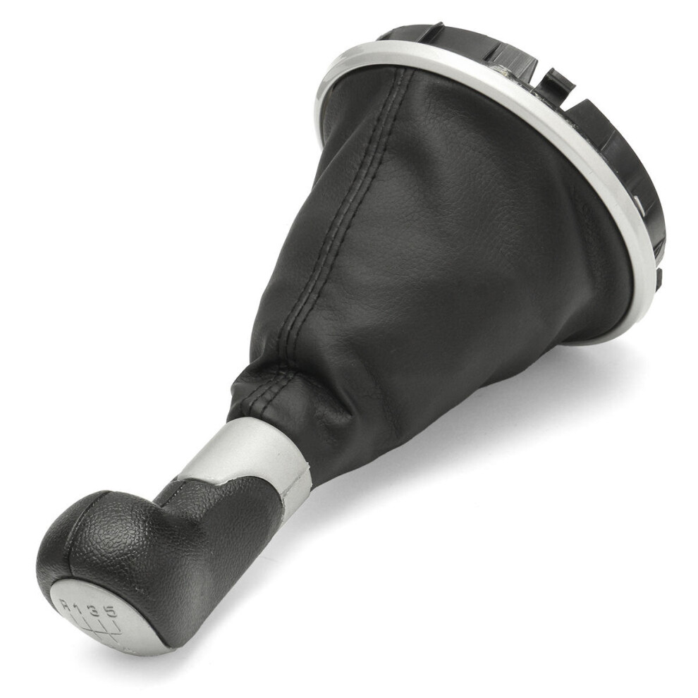 Car 5 Speed Gear Shift Knob Stick Gaiter Boot Sliver Cap For Skoda For Fabia Mk2 Roomster 5202984953609