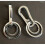 816 Solid All Metal Double Key Rings & Buckle - Pack of 2 1