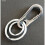 816 Solid All Metal Double Key Rings & Buckle - Pack of 2 2
