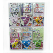 HAND Set of 2 Princess 3 Digit Combination Padlocks for Your School, Home, Locker, Bag, Diary