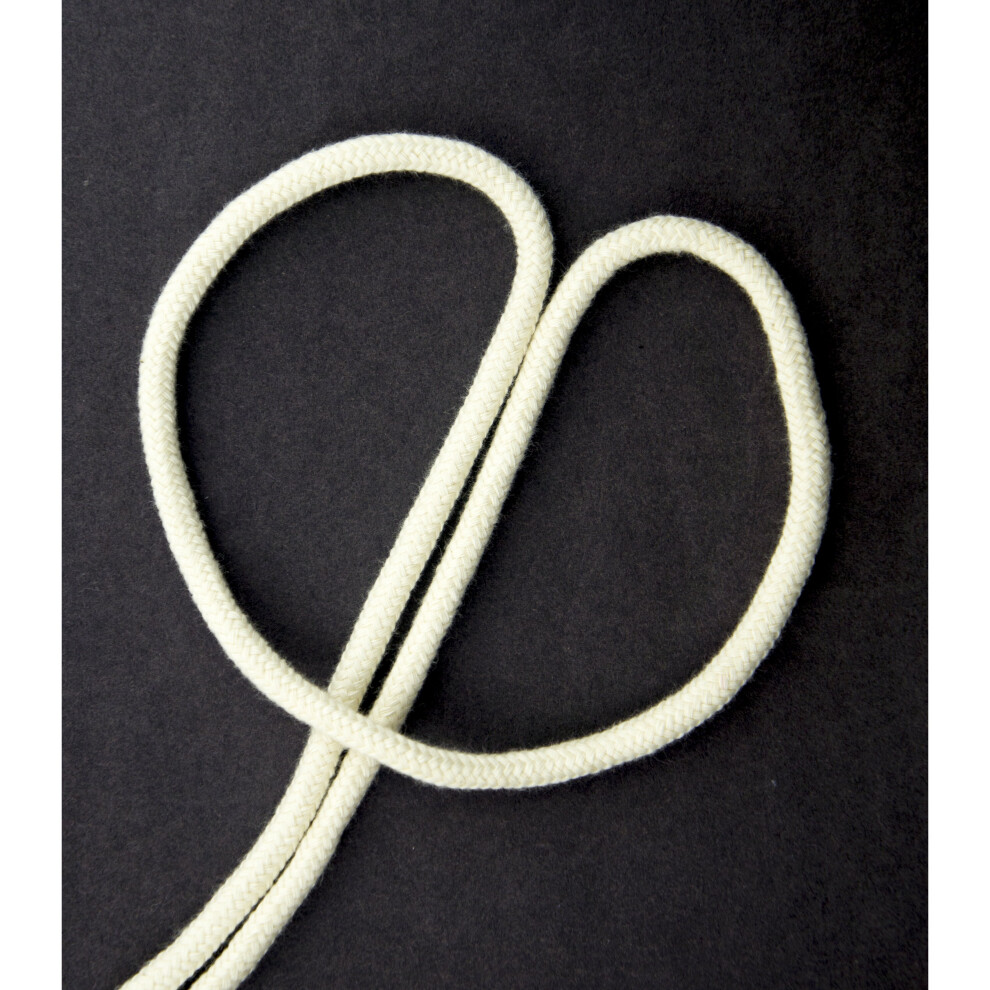 Hand 6Mmw Strong Cream 100% Cotton Rope Cord With Inner Core For General Use And Garment Embellishment - 10 Metres 5055848042281