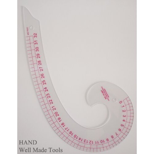 HAND Multi Purpose Metric Comma Shape Curve Line Pattern Ruler NO.10-007- Centimetres- 32cm