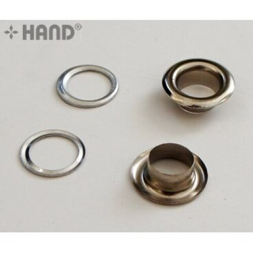 Professional Brass Eylets, Grommets - Various Sizes and Colours (No.22 - 14 mm (2000pcs) - silver)
