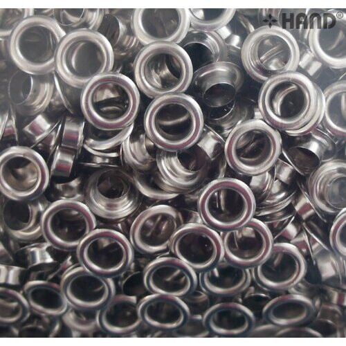 Professional Brass Eylets, Grommets - Various Sizes and Colours (No.22 - 14 mm (2000pcs) - silver) 1