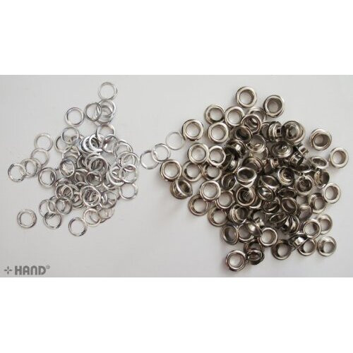 Professional Brass Eylets, Grommets - Various Sizes and Colours (No.22 - 14 mm (2000pcs) - silver) 2