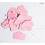 Plain Assorted Colours Labelling Small Shaped Paper Tags 40x25mm with Nylon Lock String - Appx 500 pcs (Pink) 2