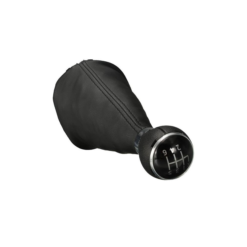 2Pcs 6 Speed Gear Shift Knob Gear Stick Gaiter Boot For Vw Touran Caddy Mk2 Leather 5202984945413
