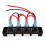DC 12V Waterproof Rocker Circuit Breakers Button Toggle Switch Panel For Car RV Marine Boat 4